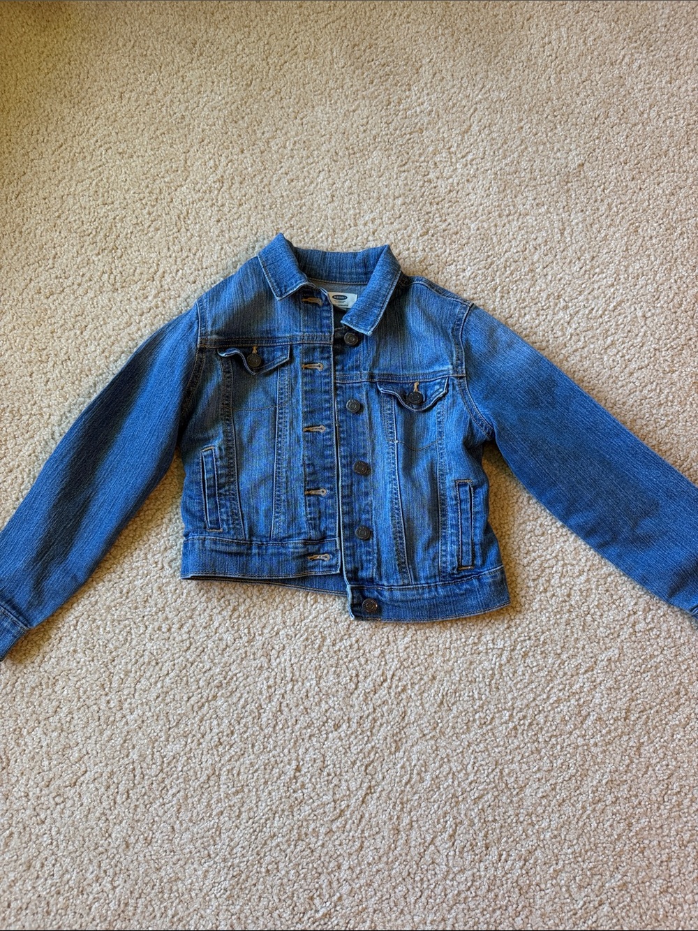 Old Navy Kids Blue Denim Button-Up Jacket